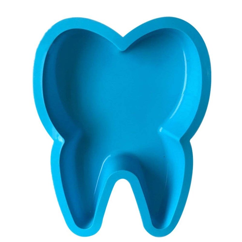 HiParty Tooth Cake Pan, Non-Stick Teeth Silicone Cake Bread Mousse Pie Flan Tart Baking Mold Kitchen Bakeware (12.4" X 9.8", Random Color) - Image 5